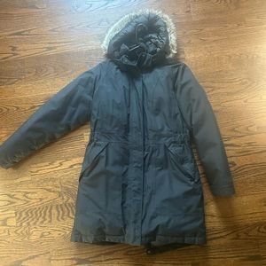 North Face Women’s Black Down Parka Winter Jacket Size Large (L)